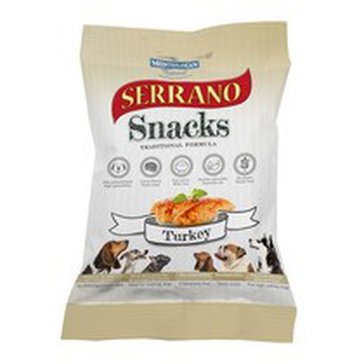 Serrano snacks con pavo snack para perros