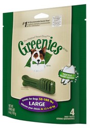 Snack dental greenies large (más de 23kg) snack para perros