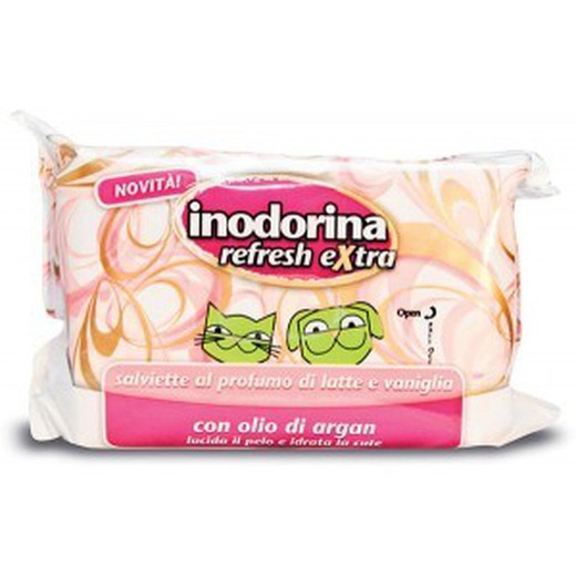 Toallitas Inodorina Refresh extra vainilla (dos paquetes)