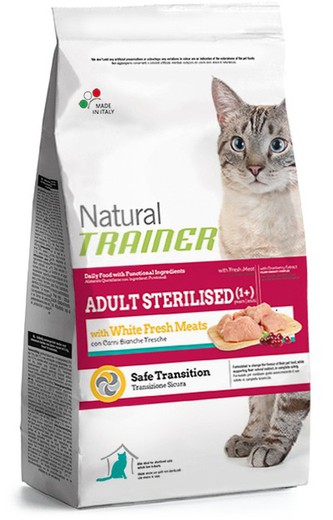 Trainer natural cat adult sterilized fresh white meat pienso para gatos
