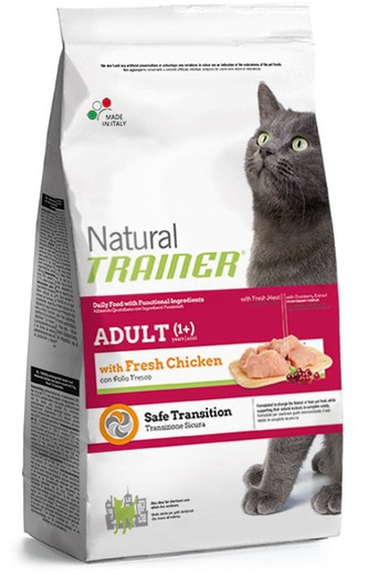 Trainer natural cat adult with fresh chicken pienso para gatos