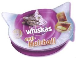 Whiskas snacks antihairball comida húmeda para gatos