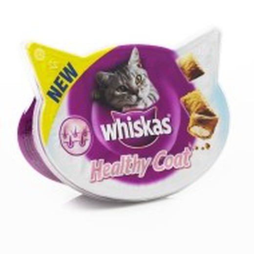 Whiskas snacks healthy coat comida húmeda para gatos