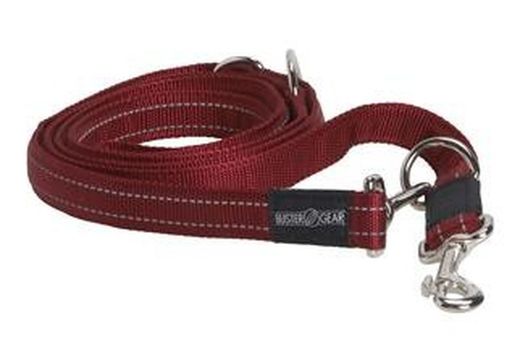 Correa gear punt 7  roja para perros