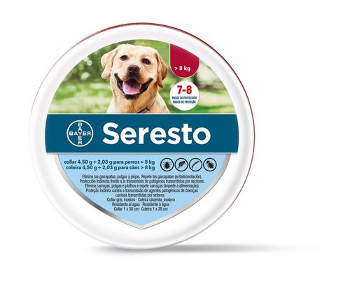 Seresto perros collar antiparasitario duración 8 meses antiparasitario para perros